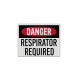Respirator Required Decal (EGR Reflective)