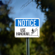 OSHA Notice Use Handrail Aluminum Sign (Non Reflective)