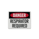 Respirator Required Aluminum Sign (EGR Reflective)