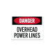 OSHA Overhead Power Lines Aluminum Sign (Non Reflective)