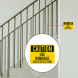 OSHA Use Handrail One Step At A Time Aluminum Sign (Non Reflective)