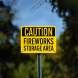 OSHA Fireworks Storage Area Aluminum Sign (Non Reflective)
