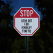 Look Out For Forklift Traffic Aluminum Sign (EGR Reflective)