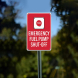 Emergency Fuel Pump Shut Off Aluminum Sign (Non Reflective)