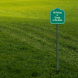 No Parking Or Driving On The Grass Aluminum Sign (Non Reflective)