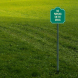 No Parking On The Grass Aluminum Sign (Non Reflective)