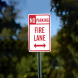 Colorado Fire Lane Aluminum Sign (Non Reflective)