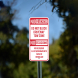 No Parking Do Not Block Driveway Tow Zone Aluminum Sign (Non Reflective)
