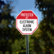 Protected By Electronic Alarm System Aluminum Sign (Non Reflective)