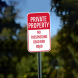 No Trespassing Dead End Road Aluminum Sign (Non Reflective)