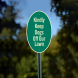 Kindly Keep Dogs Off Our Lawn Aluminum Sign (Non Reflective)
