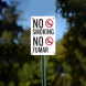 Bilingual No Smoking Fumar Aluminum Sign (Non Reflective)