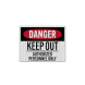Keep Out Authorized Personnel Only Decal (EGR Reflective)