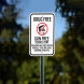 Drug Free Gun Free School Zone Aluminum Sign (Non Reflective)