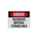 OSHA Hazardous Material Storage Area Decal (EGR Reflective)