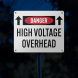High Voltage Overhead Aluminum Sign (Diamond Reflective)