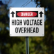 High Voltage Overhead Aluminum Sign (Non Reflective)