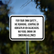 No Running Jumping Or Horseplay On Bleachers Aluminum Sign (Non Reflective)