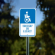 Handicap Or Elderly Aluminum Sign (Non Reflective)