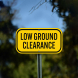 Railroad Low Ground Clearance Aluminum Sign (Non Reflective)