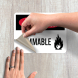 Danger Flammable Decal (Non Reflective)