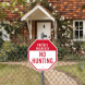 Private Property No Hunting Aluminum Sign (Non Reflective)