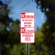 Bilingual Spanish No Parking Do Not Block Driveway Aluminum Sign (Non Reflective)