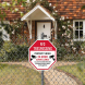 No Trespassing Property Under 24 Hour Surveillance Aluminum Sign (Non Reflective)