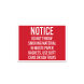 Do Not Throw Smoking Material In Waste Paper Baskets Aluminum Sign (Non Reflective)