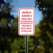 Violators Will Be Towed Away Aluminum Sign (Non Reflective)
