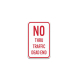 No Thru Traffic Dead End Aluminum Sign (Non Reflective)