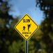 Slow Children At Play Aluminum Sign (Non Reflective)