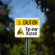 ANSI Caution Tip Over Hazard Aluminum Sign (Non Reflective)