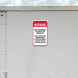 Warning There Is A Baseball Field Near This Parking Lot Aluminum Sign (Non Reflective)
