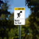 ANSI Caution Watch Your Head Aluminum Sign (Non Reflective)