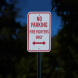 No Parking Firefighters Only Aluminum Sign (EGR Reflective)