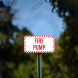 Fire Pump Aluminum Sign (Non Reflective)