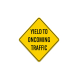 Yield To Oncoming Traffic Aluminum Sign (Non Reflective)