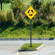 Roundabout Symbol Aluminum Sign (Non Reflective)