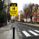 Slow Pedestrian Crossing Aluminum Sign (Non Reflective)