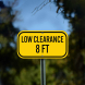 Low Clearance 8 Ft Aluminum Sign (Non Reflective)