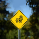 Sheepdog Symbol Aluminum Sign (Non Reflective)