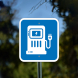 EV Electric Vehicle Charging Station Aluminum Sign (Non Reflective)
