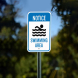 Notice Swimming Area Aluminum Sign (Non Reflective)