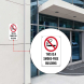 This Is A SmokeFree Building Aluminum Sign (Non Reflective)