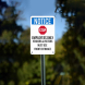 OSHA Employees Only Vendors & Visitors Must Use Front Entrance Aluminum Sign (Non Reflective)