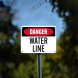 OSHA Water Line Aluminum Sign (Non Reflective)