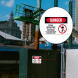 OSHA Crane Overhead Suspended Loads Aluminum Sign (Non Reflective)