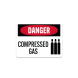 OSHA Compressed Gas Aluminum Sign (Non Reflective)