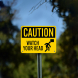 Caution Watch Your Head Aluminum Sign (Non Reflective)